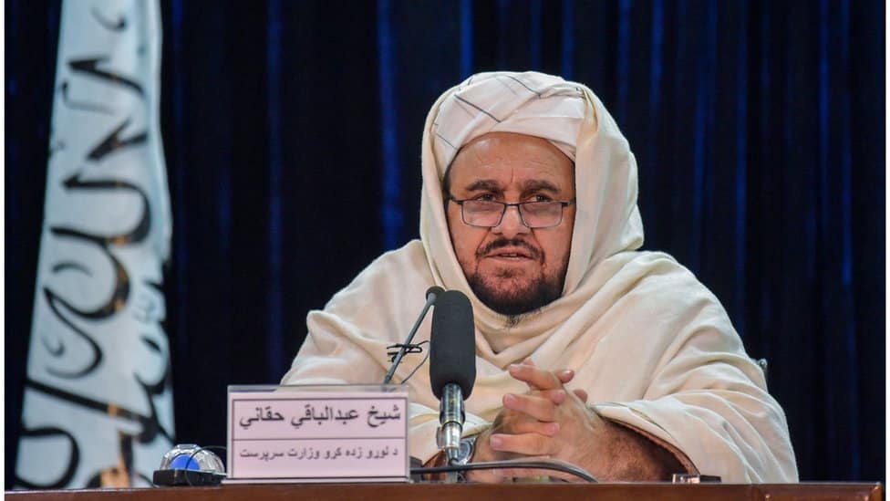Afghanistan's Taliban Minister for Higher Education Abdul Baqi Haqqani