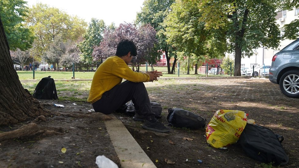 izbeglica u parku
