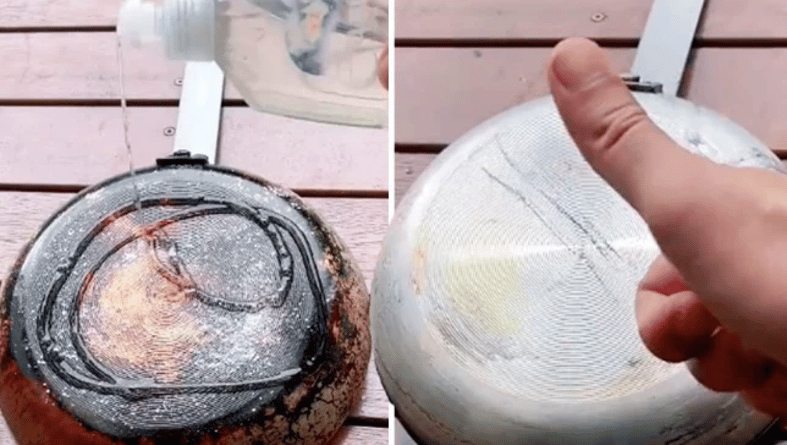 Kako za nekoliko minuta savršeno očistiti dno tiganja? 1