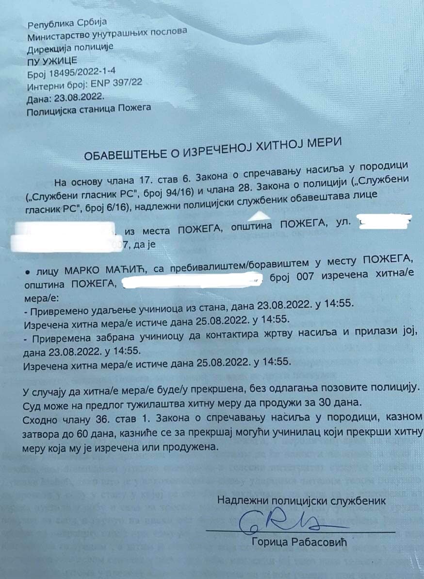 Inicijativa za Požegu: Funkcioner SNS iz Požege uhapšen zbog sumnje na silovanje 2