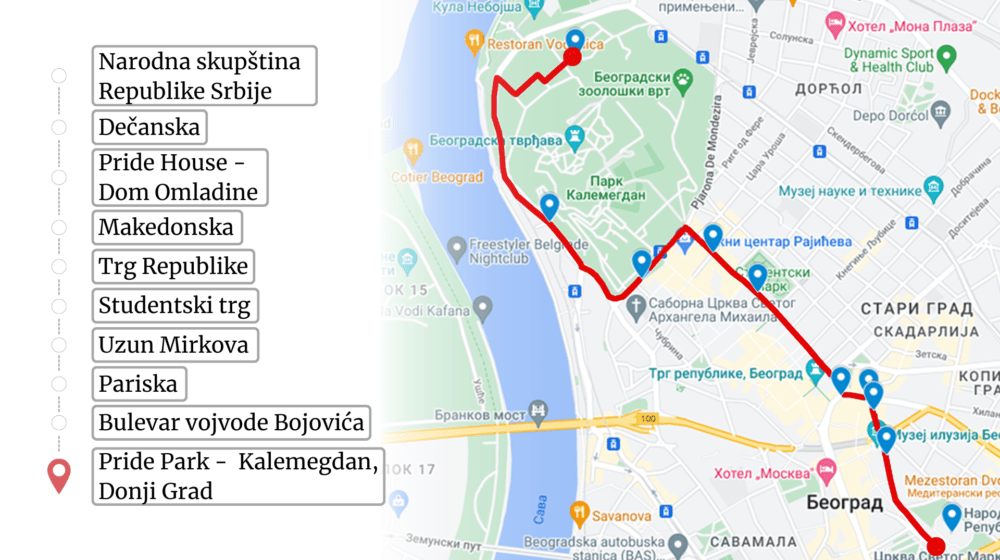 Maršruta Parade ponosa drugačija nego prethodnih godina: Kojim će ulicama Beograda šetati učesnici Evroprajda? 1