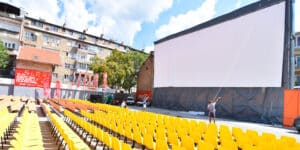 Podignuto najveće filmsko platno u regiji 2 Podignuto najveće filmsko platno u regiji 2