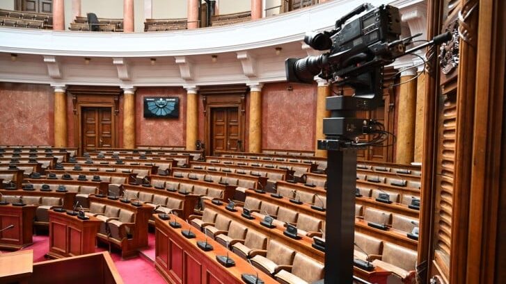 Roboti "Zanisa" iz Valjeva u Skupštini Srbije 1