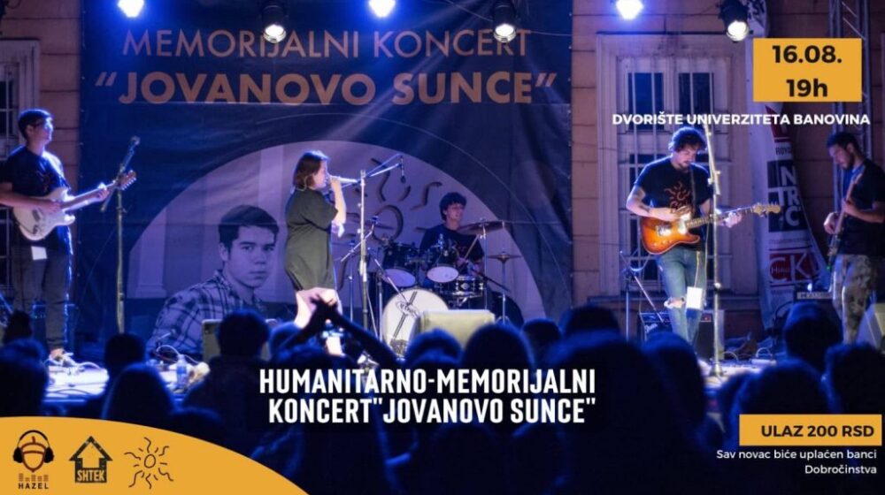 Niš: Humanitarno-memorijalni koncert “Jovanovo sunce”, drugi put zaredom 1