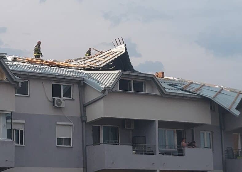 Srušio se krov "od papira" na novoj zgradi u Leskovcu, nije bilo povređenih 1