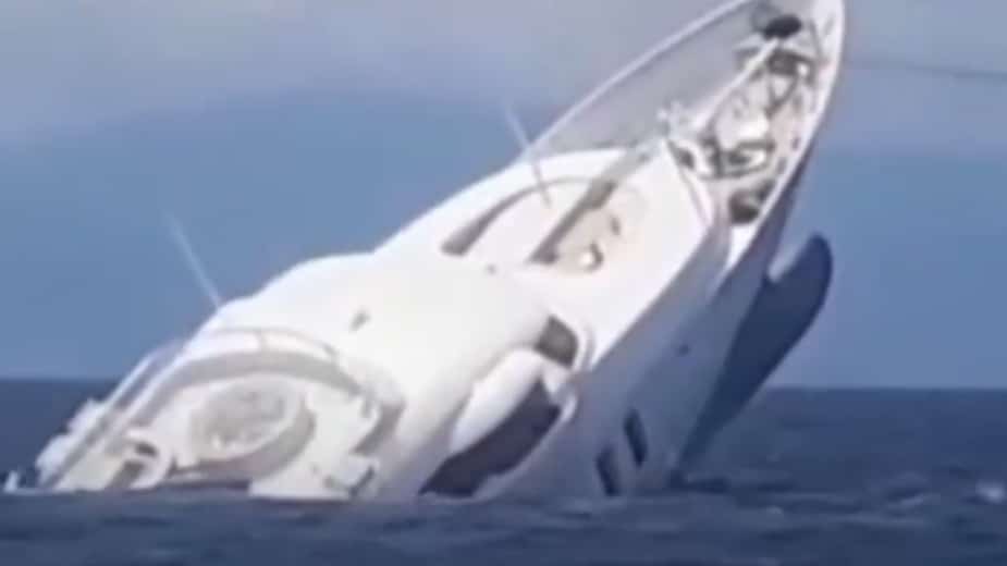 Potonula jahta uz italijansku obalu, spaseno svih devet putnika (VIDEO) 1