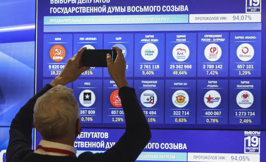 Meduza: Na prošlogodišnjim parlamentarnim izborima u Rusiji lažirano 17 miliona glasačkih listića 1