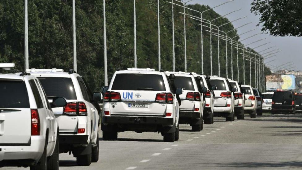 IAEA vehicles in Ukraine
