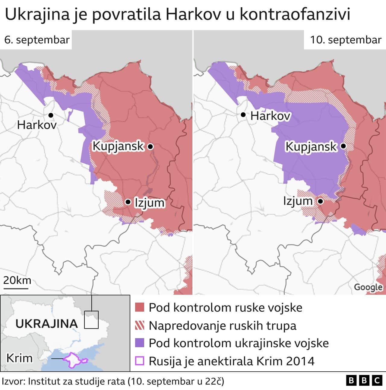 Rusija i Ukrajina: Ukrajinska vojska povratila 6.000 kvadratnih kilometara teritorije, tvrdi Zelenski 2 kontraofanziva ukrajinske vojske