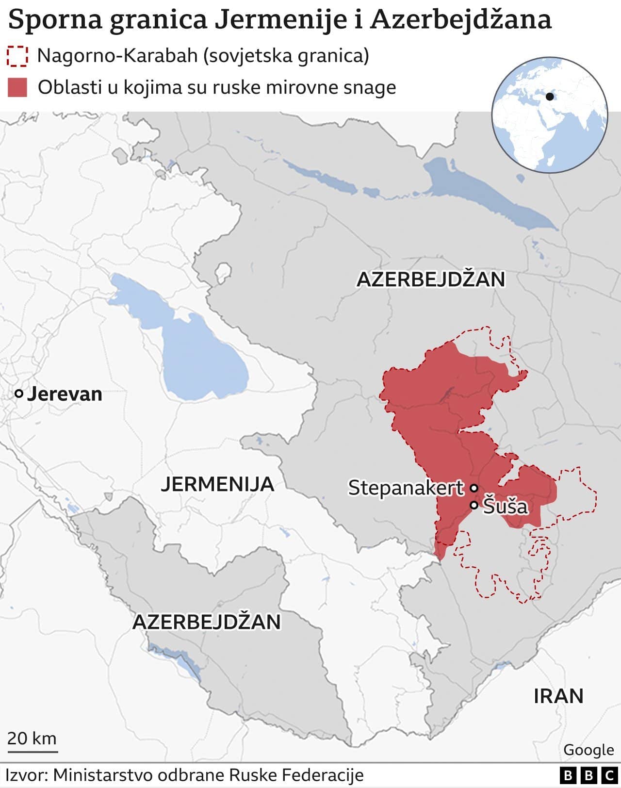 Sporna granica Jermenije i Azerbejdžana