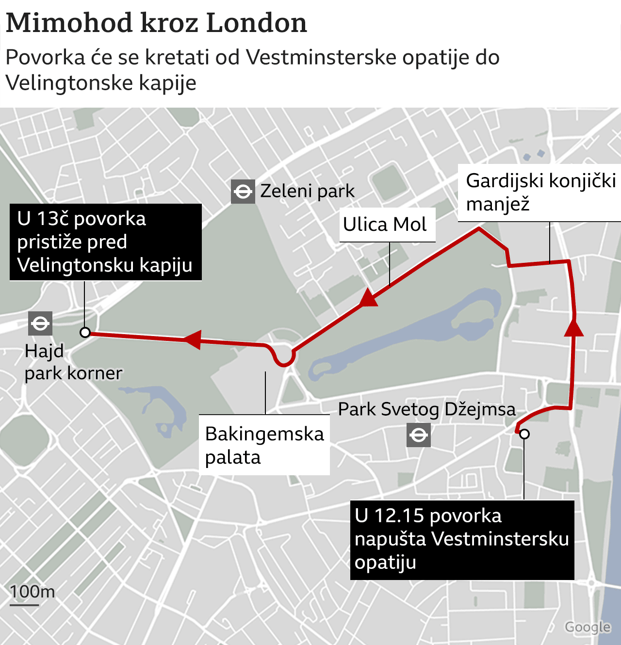 Kraljica Elizabeta Druga: Velika Britanija je stala da se oprosti od monarhinje 1 Mimohod