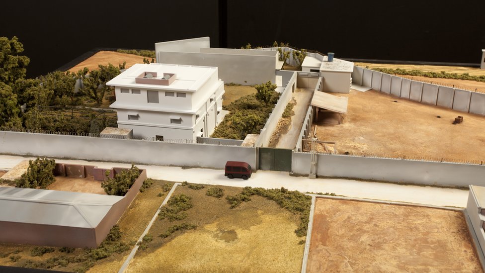 A model used to brief President Obama, who approved the raid on the compound