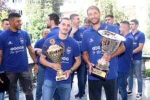 Prijem u čast rukometaša Metaloplastike Eliksir povodom osvajanja Superkupa Srbije 2