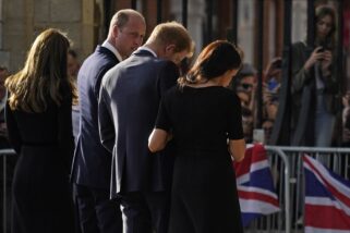 Britain Royals Prvo zajedničko pojavljivanje Vilijama, Kejt, Harija i Megan od kraljičine smrti (FOTO) 17