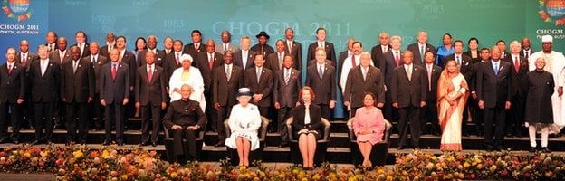 Queen Elizabeth at the Commonwealth Heads of Government Meeting (CHOGM) in Perth, Australia, 2011