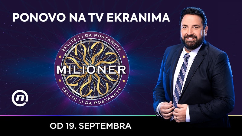 Kviz "Želite li da postanete milioner" od 19. septembra na Novoj S 1