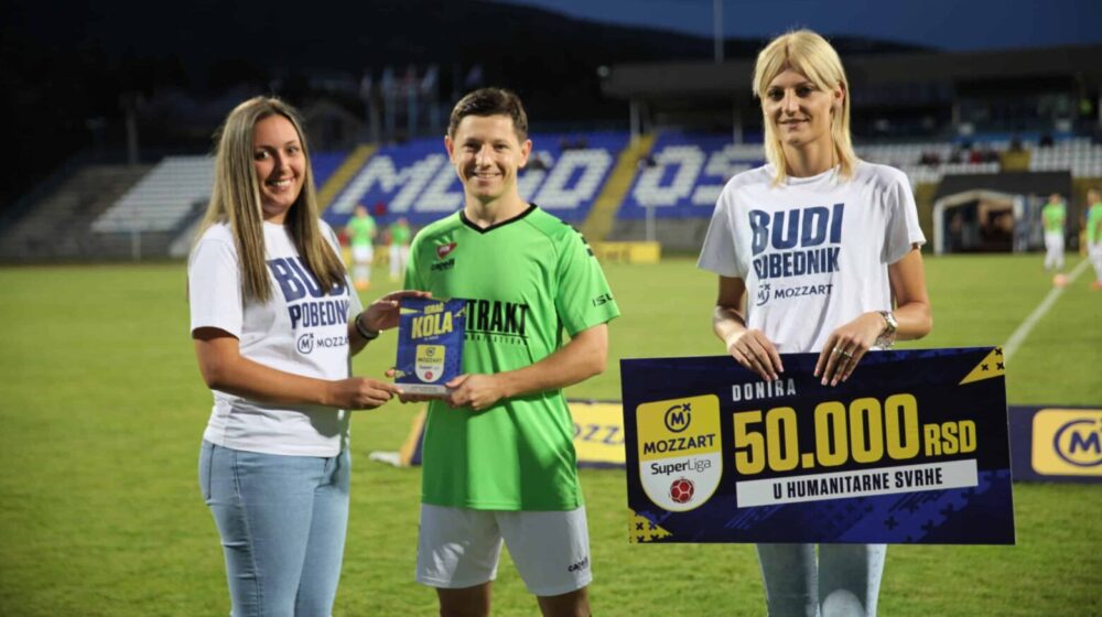 Martinov het-trik za Mihailovo lečenje: Najbolji igrač 11. kola Mozzart Bet Superlige donirao 50.000 dinara 1