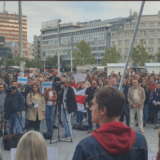 (VIDEO) Protest na Trgu republike u Beogradu: Ruski emigranti protiv mobilizacije 1