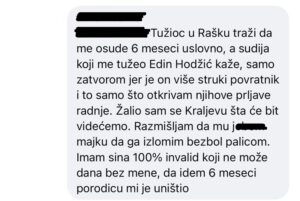 Predsednik Osnovnog suda u Novom Pazaru dobio pretnje 2