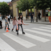 Akcija o bezbednosti u saobraćaju u centru Vranja, kao deo obeležavanja "Evropske nedelje mobilnosti" 23