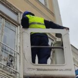Volonteri spasili goluba u centru Niša 5