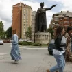 Eksplozija na banderi sa nadzornim kamerama kosovske policije u Severnoj Mitrovici 13