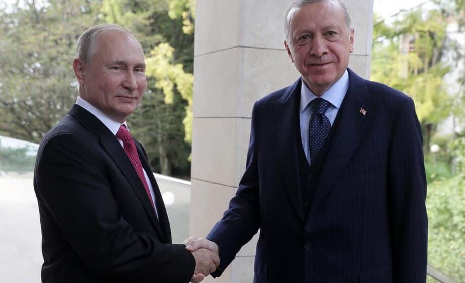 Putin i Erdogan razgovarali o izgradnji gasnog čvorišta u Turskoj 1