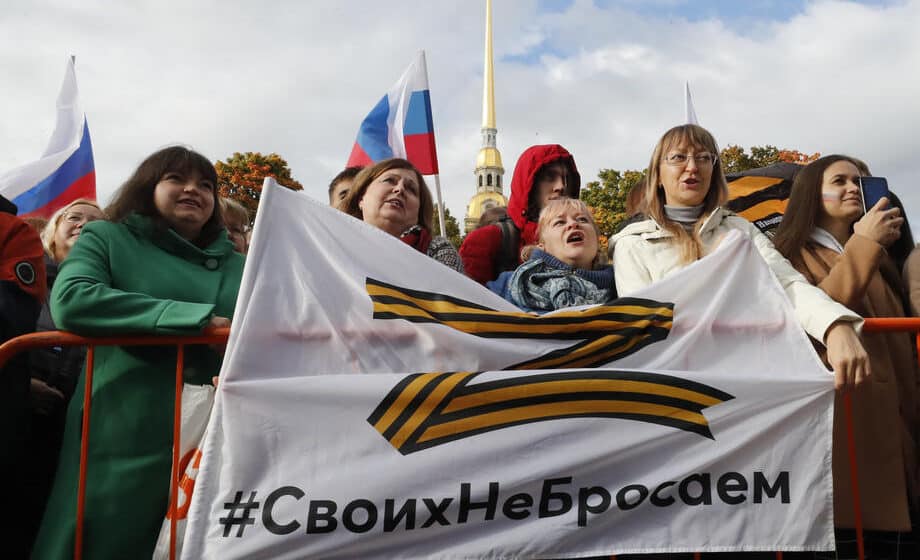 Rusi na ulicama Moskve: Traže aneksiju istoka Ukrajine 1