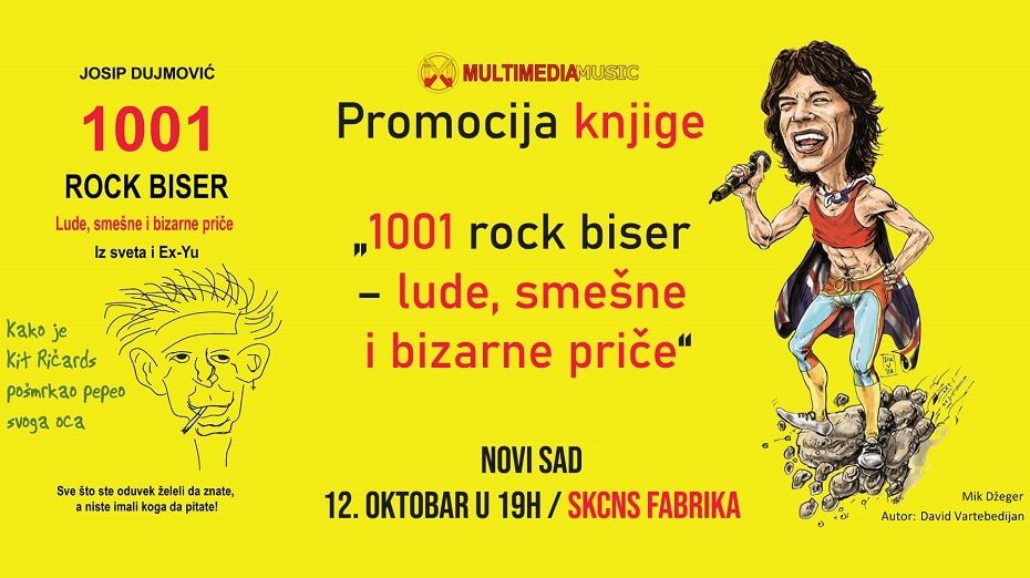 Kako je Kit Ričards pošmrkao pepeo svoga oca i druge priče u knjizi Josipa Dujmovića „1001 rock biser – lude, smešne i bizarne priče” 1