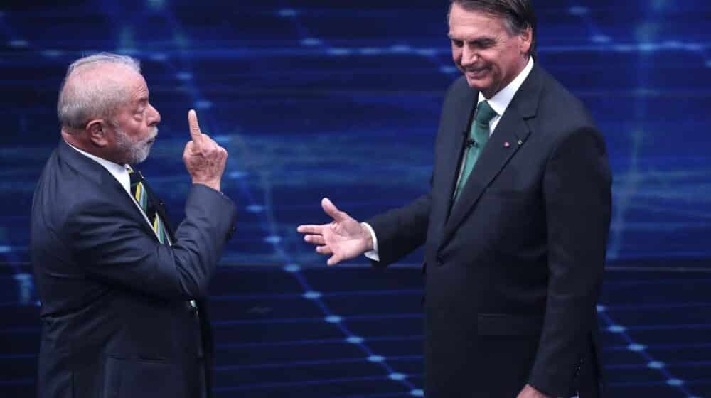 Lula and Bolsonaro presidential debate in Brazil