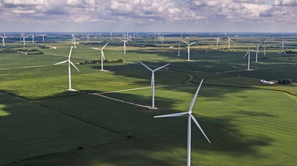 Fowler Ridge Wind Farm in Indiana