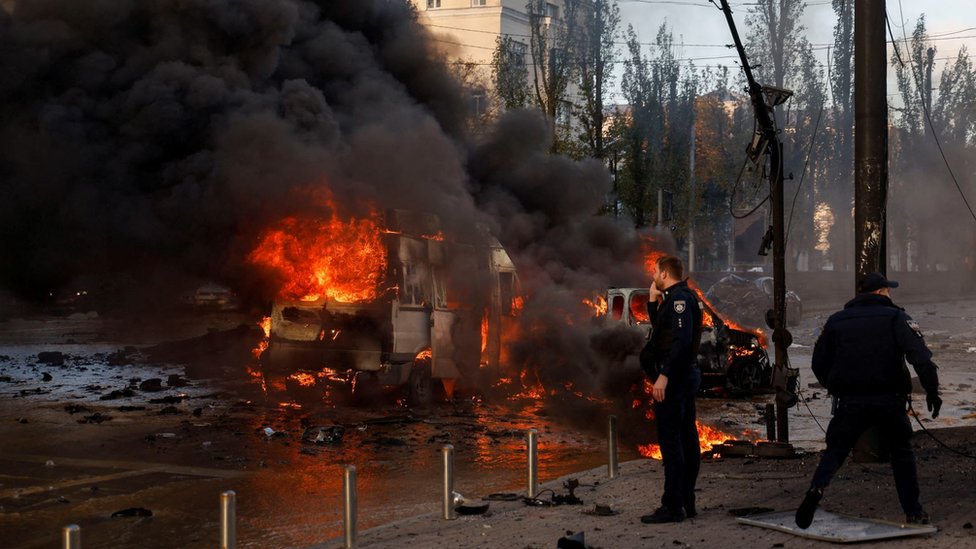 Mesto eksplozije u Kijevu