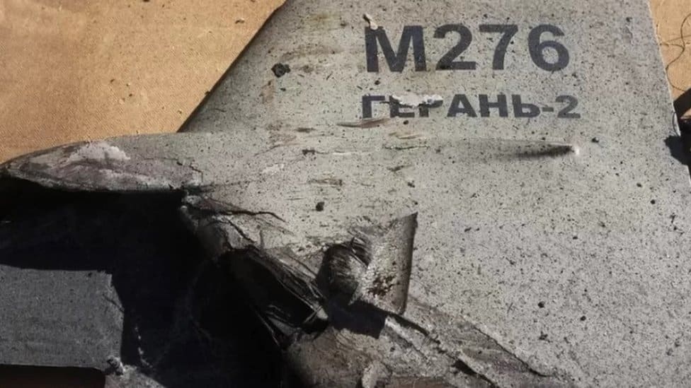 Rusija i Ukrajina: Iranci na Krimu pomažu u napadima dronovima na Ukrajinu, tvrde iz Bele kuće 1 Ostaci iranskog drona kamikaze