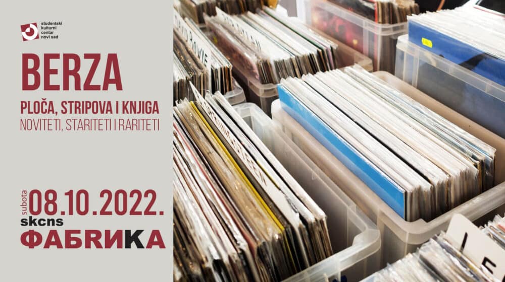 Berza ploča, stripova i knjiga u SKCNS Fabrici 1