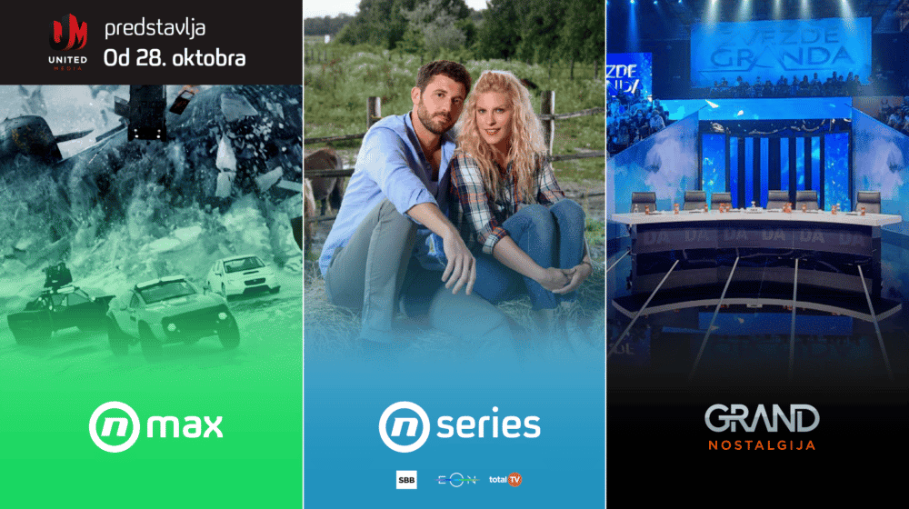 Lansirana tri nova kanala United Media - donose najbolje filmove, serije i muzički program 1
