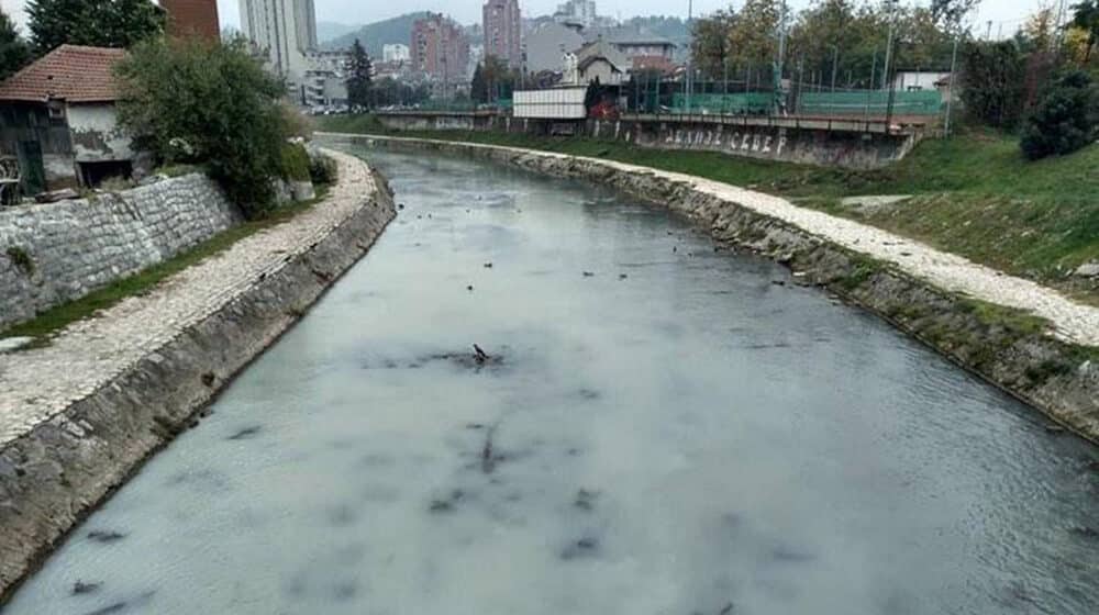 Dok je ministarka obećavala rešavanje velikih ekoloških problema Užica, užička reka pobelela od zagađenja otpadnim vodama 1