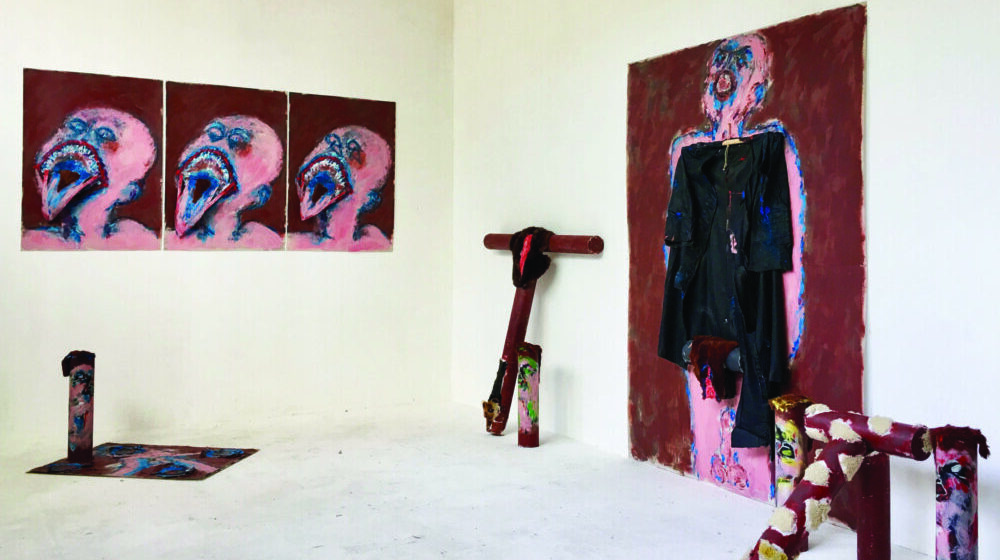 Izložba „Obdukcija bunde od crnog astragana” Dušana B. Markovića u prodajnoj galeriji „Beograd” 1