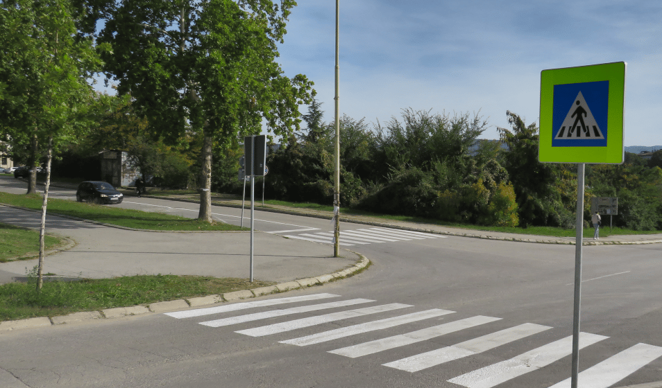 Nov pešački prelaz na raskrsnici kragujevačkih ulica Slobode, Jovana Cvijića i Dragana Panića 1