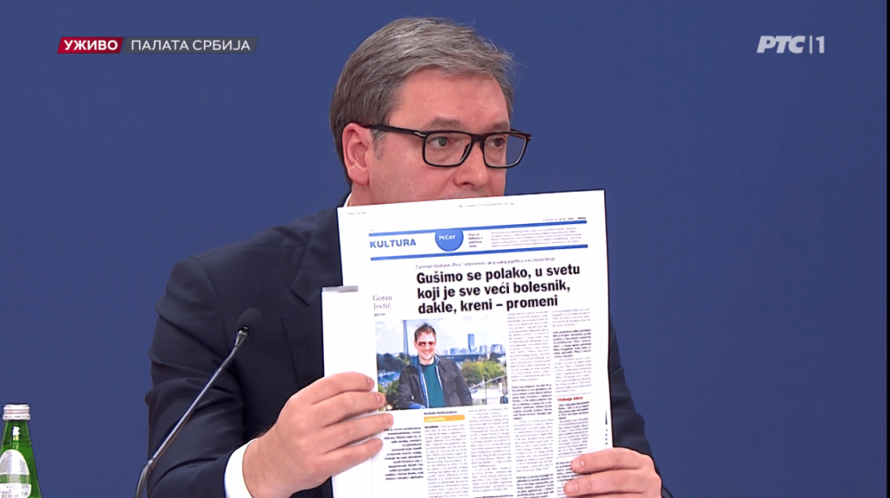 "Vučić radi što i svaki autokrata na svetu, od Trampa do Orbana": Izjednačava ozbiljne medije sa tabloidnim glasilima 1