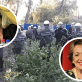 Ceca Bojković i Anita Mančić uz aktiviste na Šodrošu: Glumice poslale jaku poruku policiji i građanima (VIDEO) 9