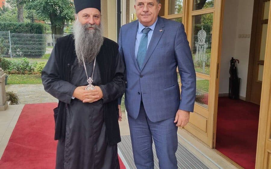 Nova.rs: Sastali se na Dedinju patrijarh Porfirije i Dodik 1