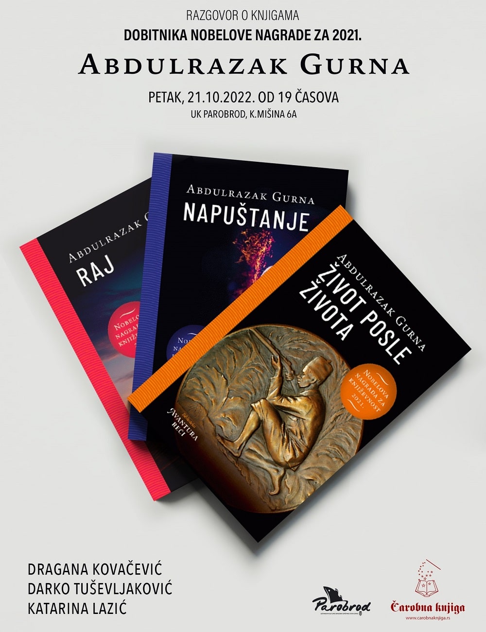 Razgovor o knjigama dobitnika Nobelove nagrade za 2021. Abdulrazaka Gurne 2