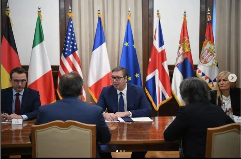 Predsedniku Srbije uručen dokument: Koji je prvi izazov pred Beogradom i Prištinom zbog kojeg su ambasadori Kvinte zabrinuti? 1