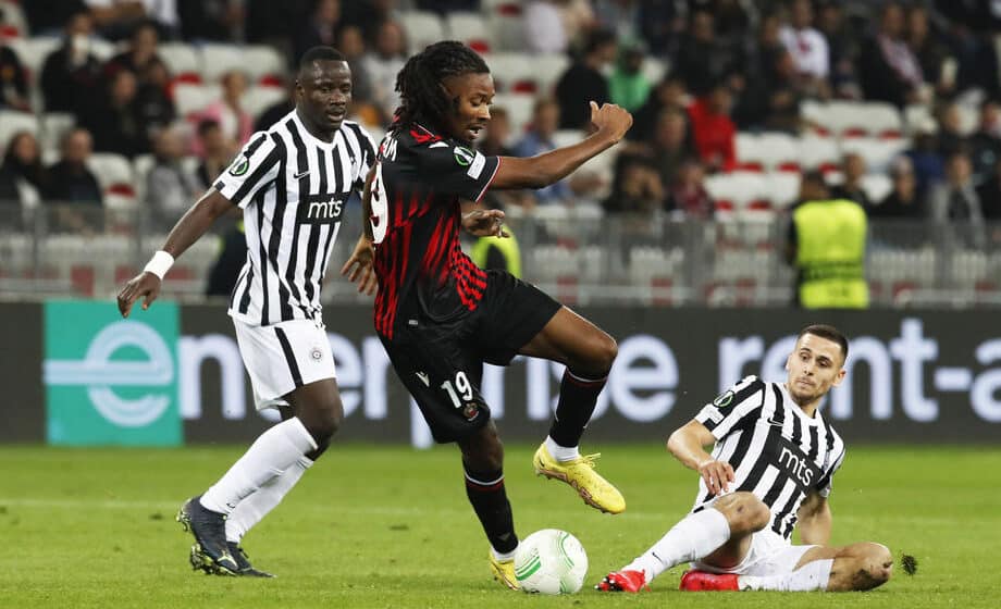 Partizan izgubio u Nici, evropsko proleće na čekanju do 3. novembra 1