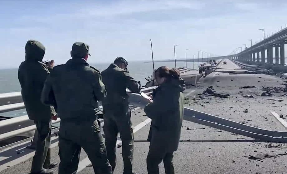 Ukrajinska obaveštajna služba: Zbog štete na mostu Rusi će imati problema sa logistikom 1