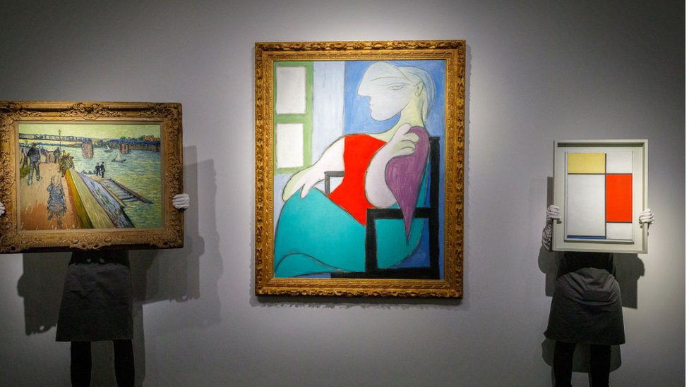 Umetnost: Mondrijanova slika prodata za rekordnih 51 milion dolara 2 tri slike u redu na aukciji