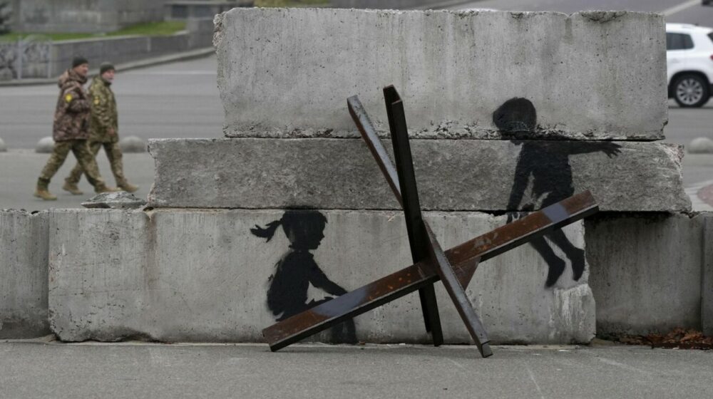 Benksi potvrdio: Grafiti u Ukrajini su njegovi 1