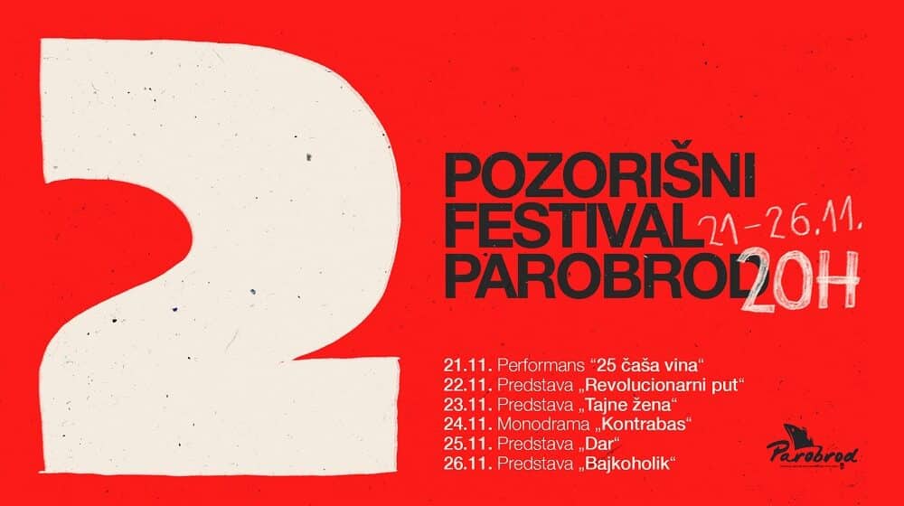 Drugi Pozorišni festival Parobrod krajem novembra 1