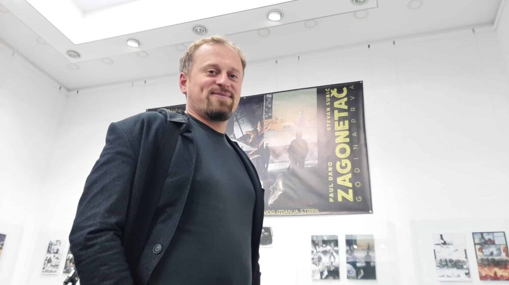"Ako ste svedoci ove izložbe, pravi ste srećnici": Holivudski glumac Pol Dano o izložbi Betmenovih strip tabli Stevana Subića 1