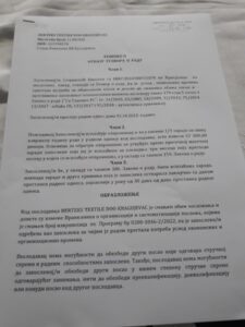 "Morali smo da im se javljamo kada smo hteli u toalet": Radnice turskog „Berteks tekstila” u Kragujevcu dobile otkaze i ostale bez otpremnina 4